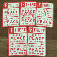 Peace Sign Sticker Set (5)