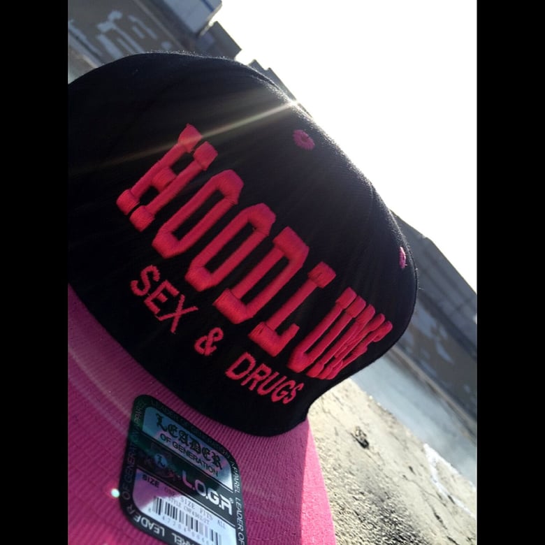 Image of Hoodlums Pink/Black Snap-back