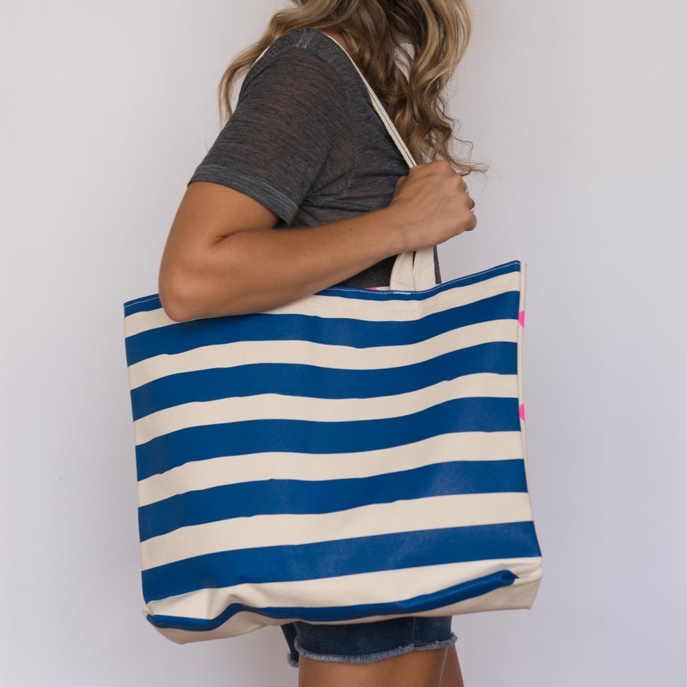 Stripes & Polka Dots Tote Bag