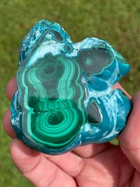 Image 14 of Malachite And Chrysocolla Polished Face #1841