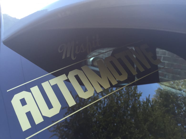Image of Limited edition Misfit Automotive sticker (gold)