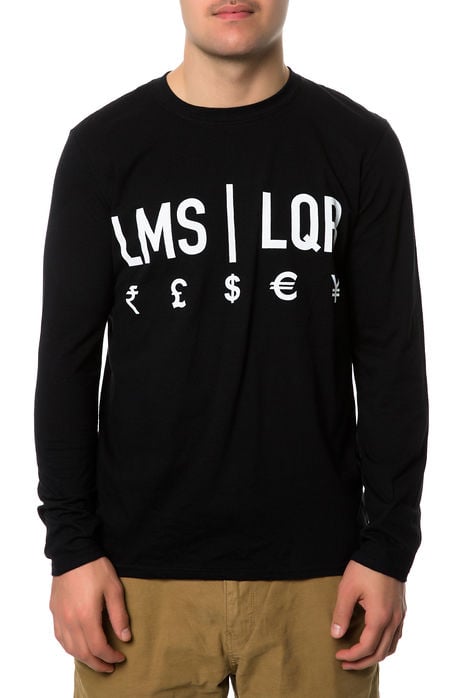 Image of LMS | LQR Currency Shirt (Black) - Long Sleeve