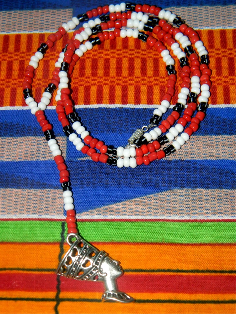 Image of Nefertiti Rosary Necklace "Trinidad"