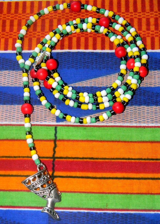 Image of Nefertiti Rosary Necklace "Dominica"