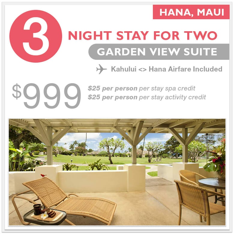 Image of 3 Night Garden View Suite Stay + Airfare to/from Kahului Airport