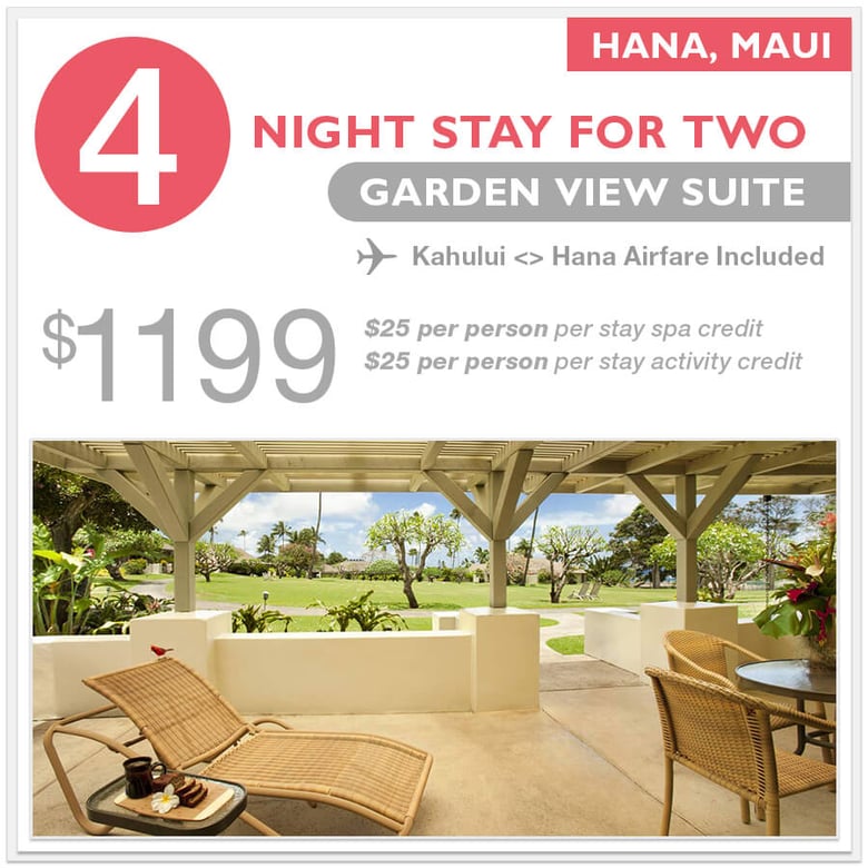 Image of 4 Night Garden View Stay + Airfare to/from Kahului Airport