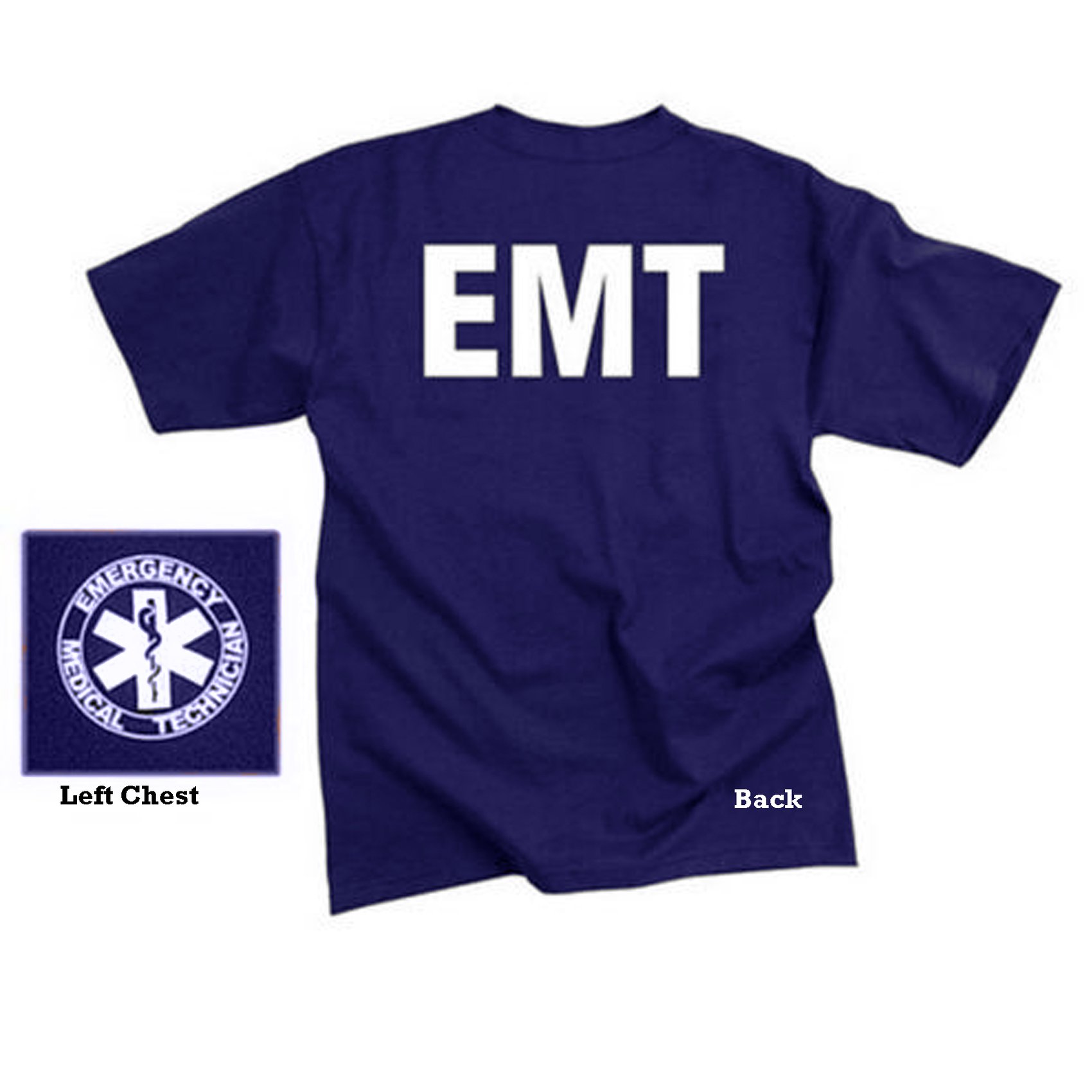 Navy Blue EMT Tshirt Vantage Point Tactical Apparel