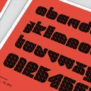 Image of Modul 72 dpi Font Family (3 fonts)