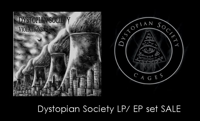 Image of Dystopian Society Cages LP / Violations EP bundle 