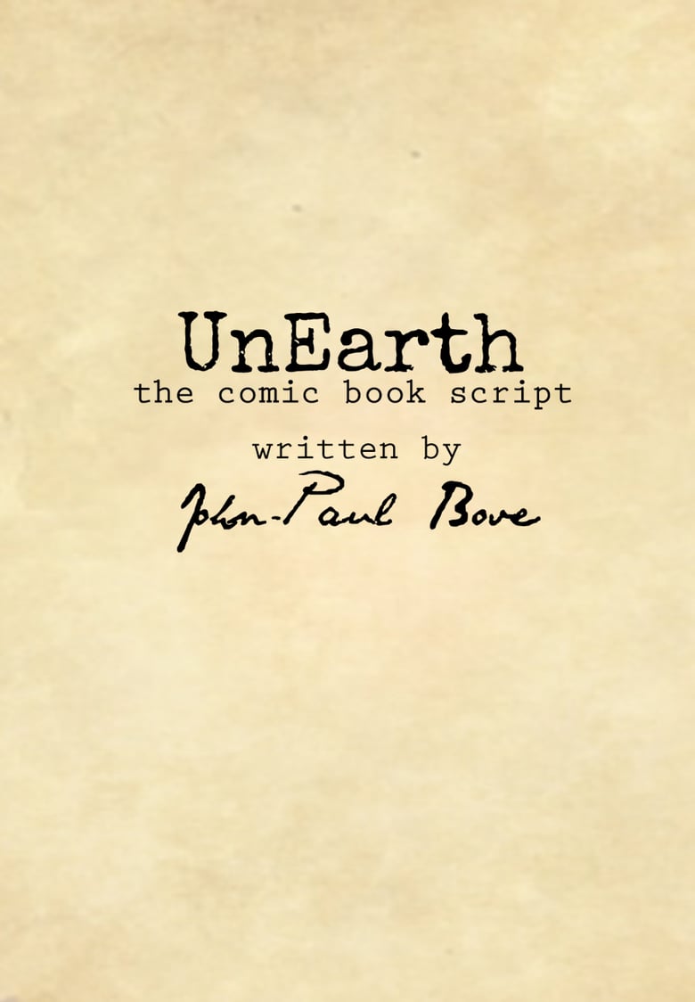 Image of UnEarth Script book