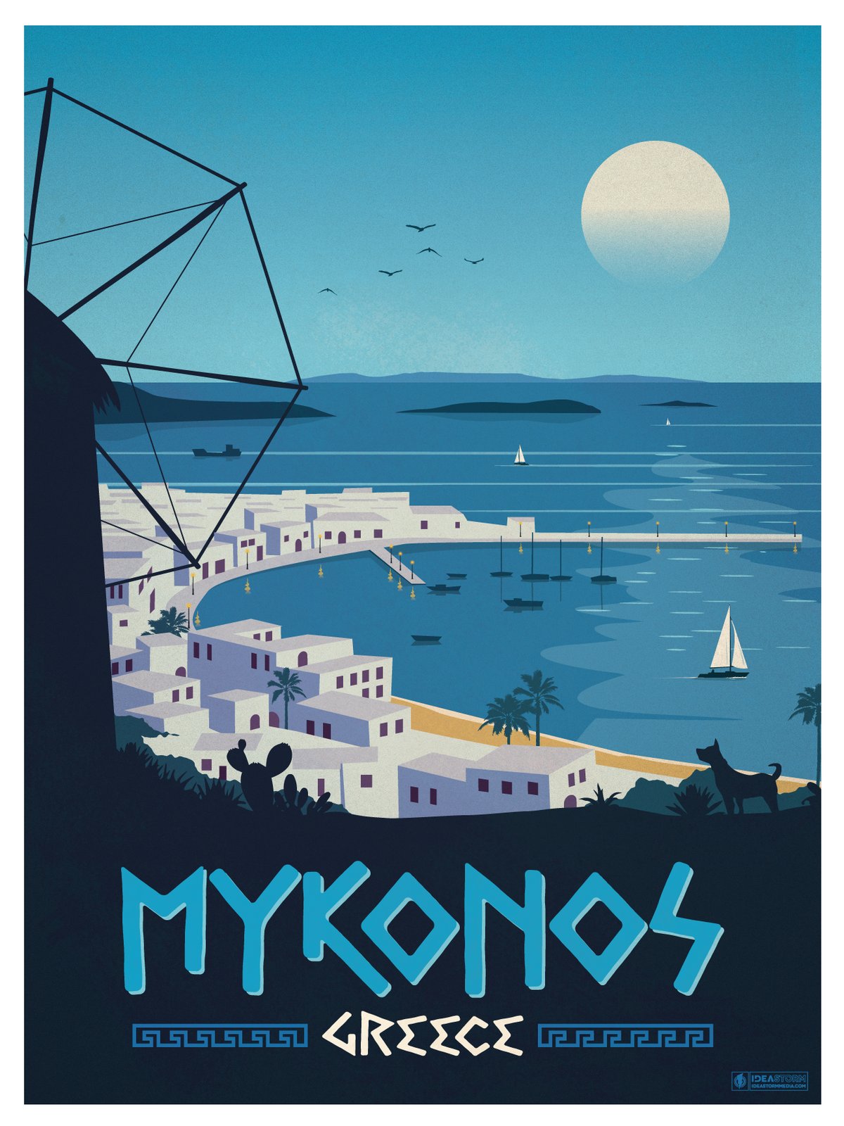IdeaStorm Studio Store — Vintage Mykonos Poster