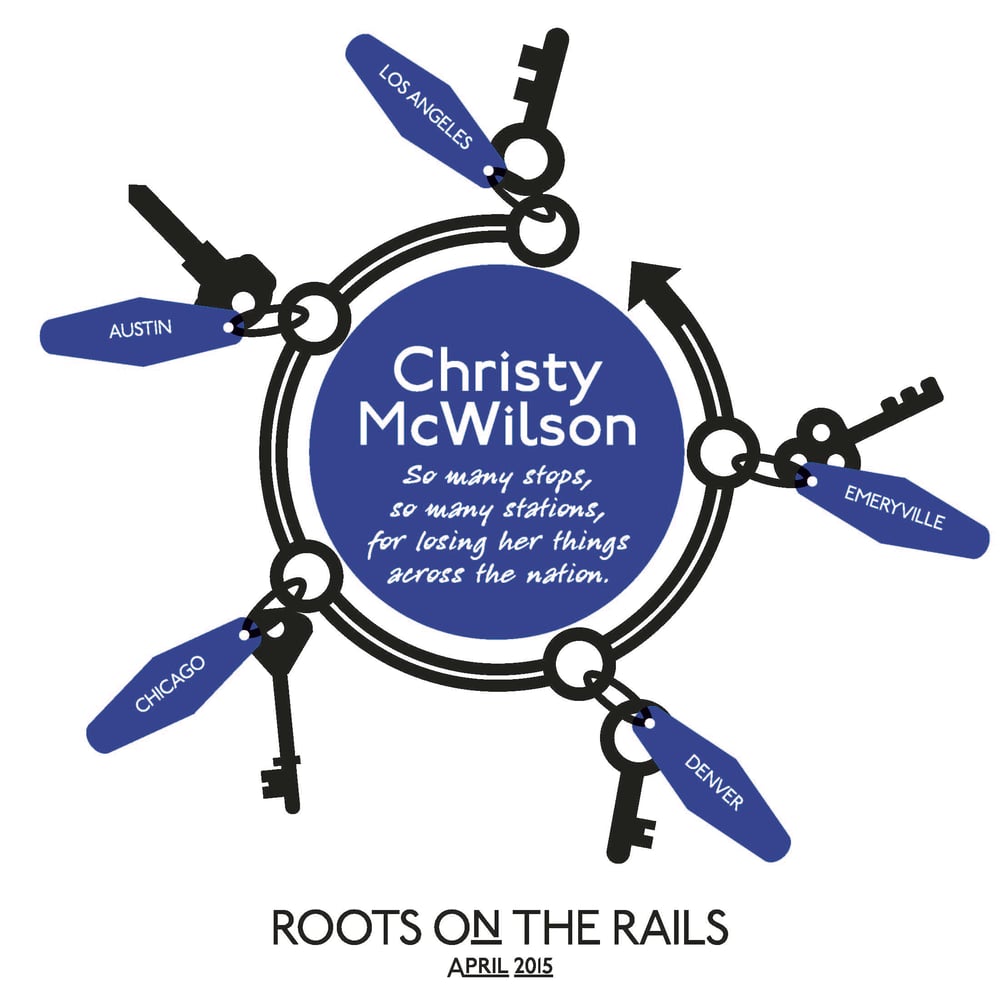 Image of Christy McWilson Roots on the Rails tote bag