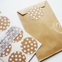 Image 1 of stickers #kraft# à pois