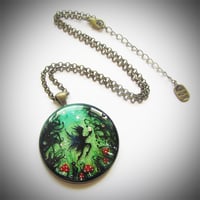 Image 3 of Enchanted Fairy Forest Round Pendant