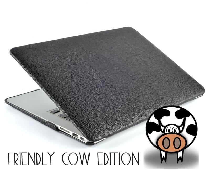 Image of Friendly Cow PU Leather Hard Shell Cover for MacBook Air 11"