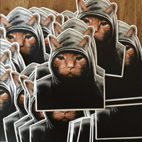 Image 1 of Hood Kitty Sticker