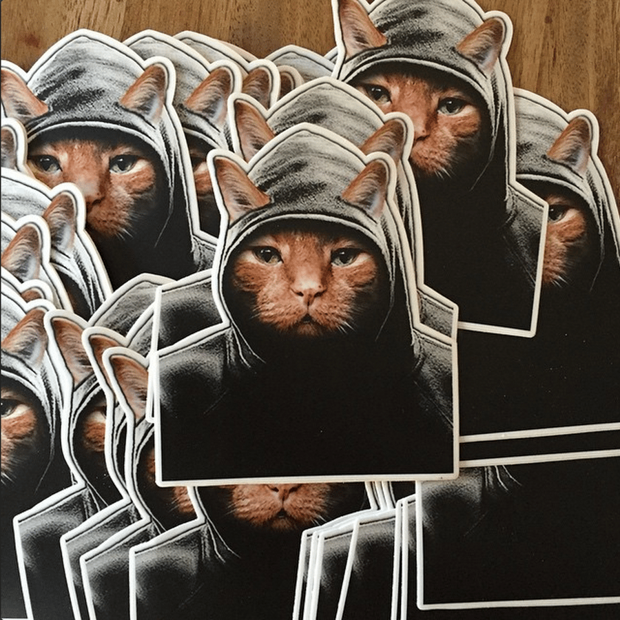 Image of Hood Kitty Sticker