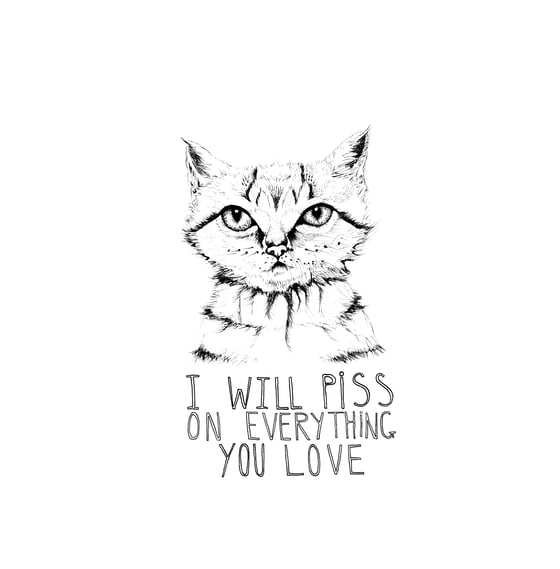 Image of Cat Piss Illustration Print