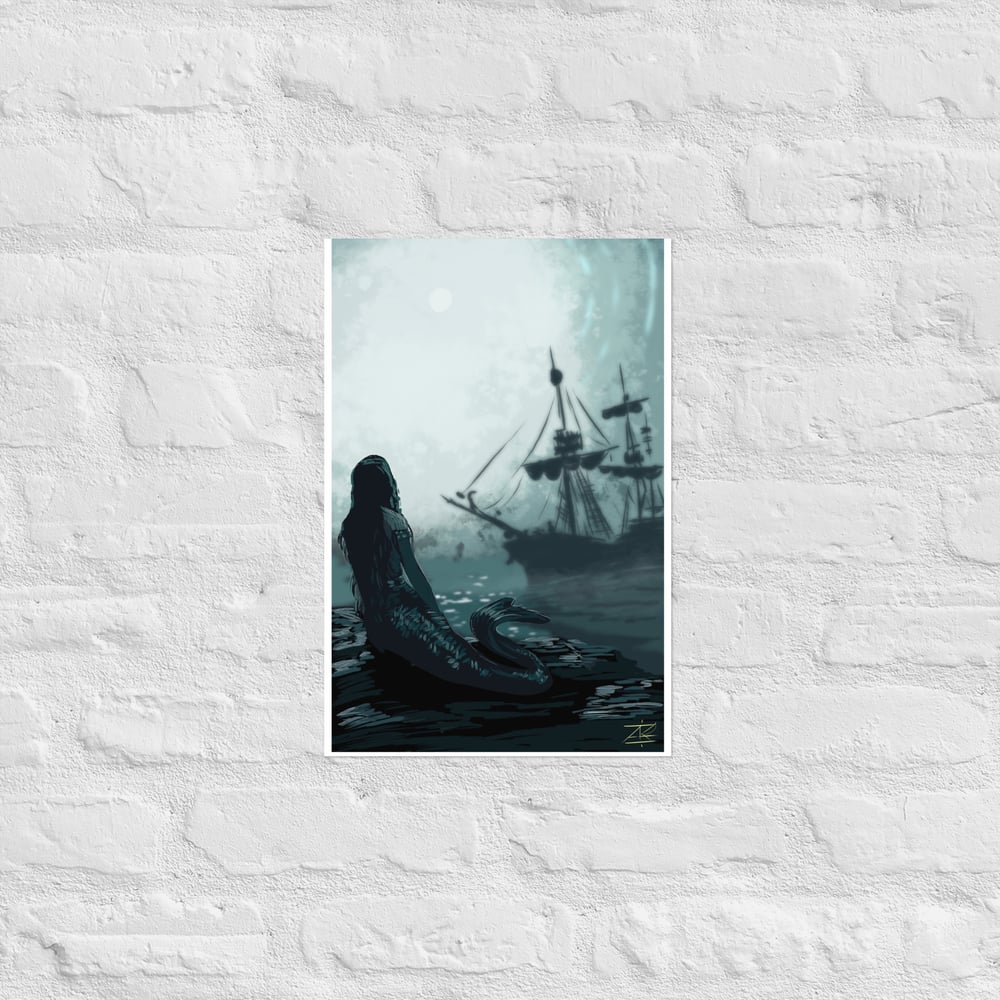 Only the siren sees Poster print