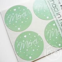 Image 2 of stickers ☀spring☀ merci / 4 coloris