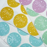 Image 1 of stickers ☀spring☀ merci / 4 coloris