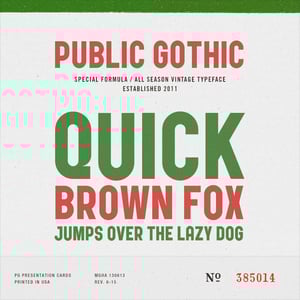 Image of Public Gothic Circular