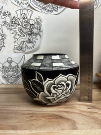 Rose Checkered Vase