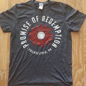 Image of Promise of Redemption Flowers Tee Grey
