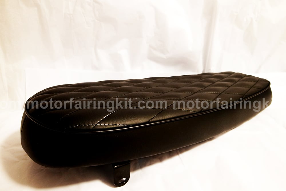 Image of Cafe Racer Brat Seat - Diamond Upholstered