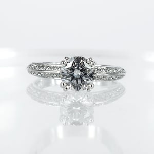 Image of PJ4891 Diamond set knife edge engagement ring