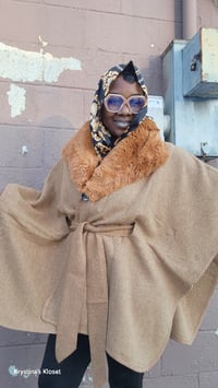 Image 1 of Camel Poncho 