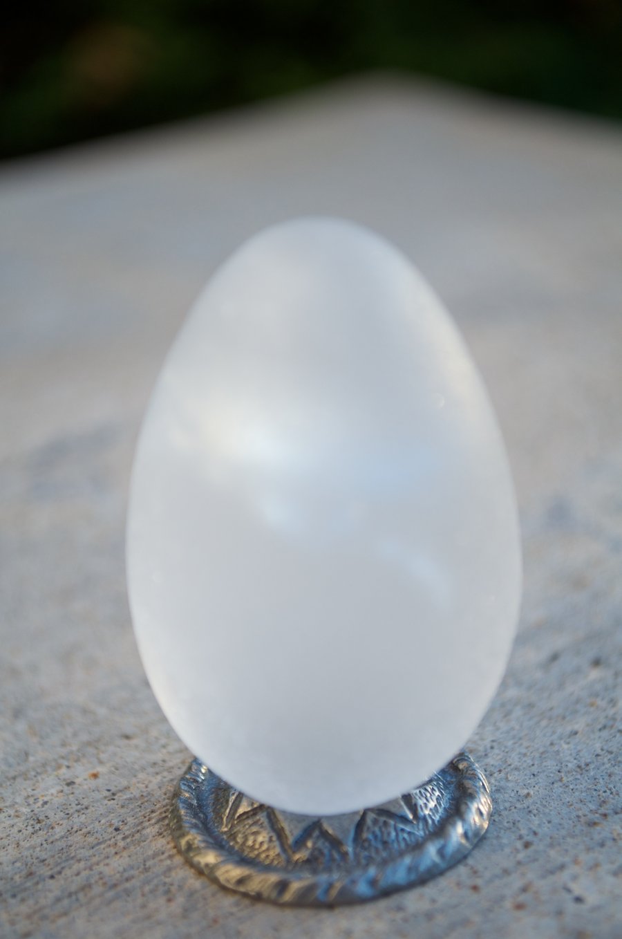 Image of ONE LEFT!! Himalayan Clear Quartz Egg  (all natural – hand carved!) size: Small