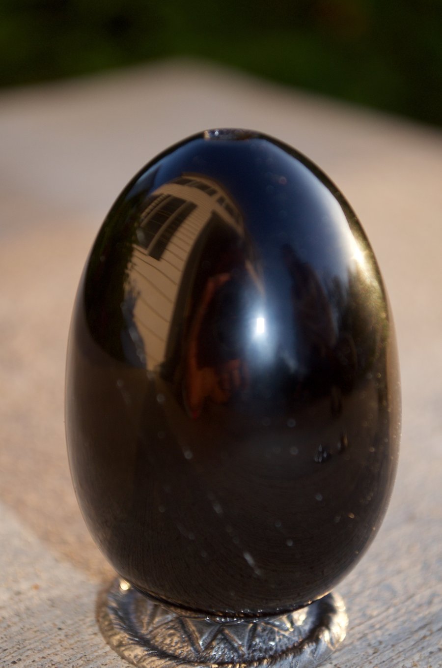 Image of Sold OUT! Black Obsidian Gemstone Egg Medium (approximately 3.5cm x 5cm)