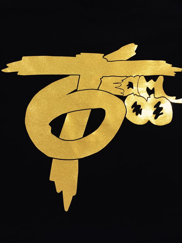 Image of Limited Edition Team 600 T-Shirt (gold glitter)