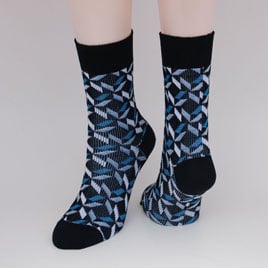 Image of Soft Merino Dress Socks - Silver Lining