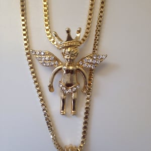 Image of Angel with crown / cross set