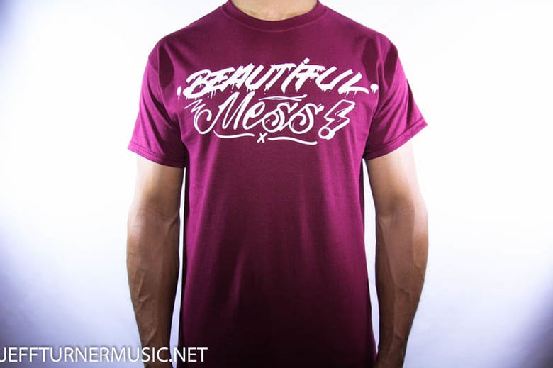 Image of Beautiful Mess T-Shirt (Burgundy)