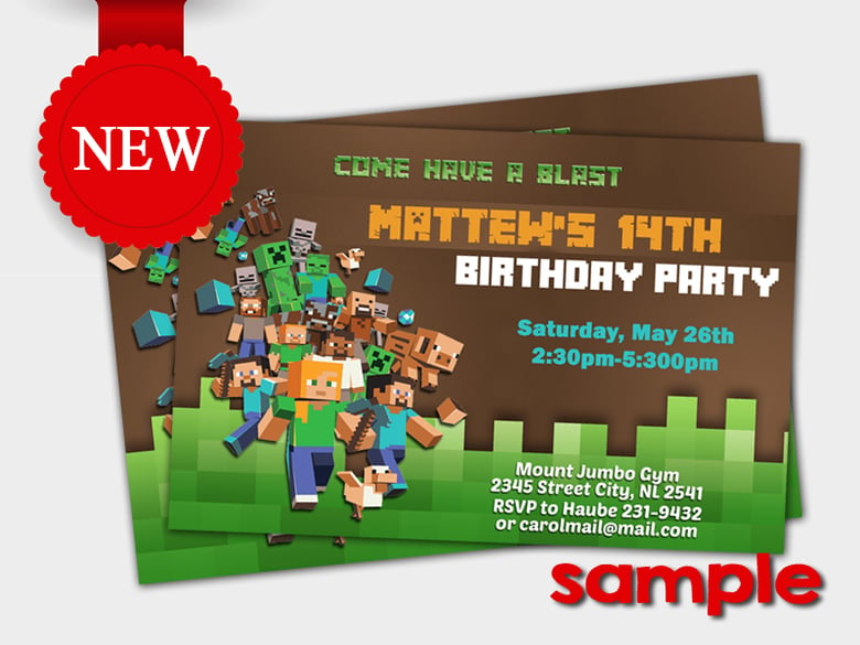 Image of Craft Printable Design Birthday Invitation Party - Digital File