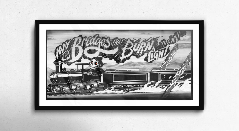 Image of 'Bridges that Burn' Print