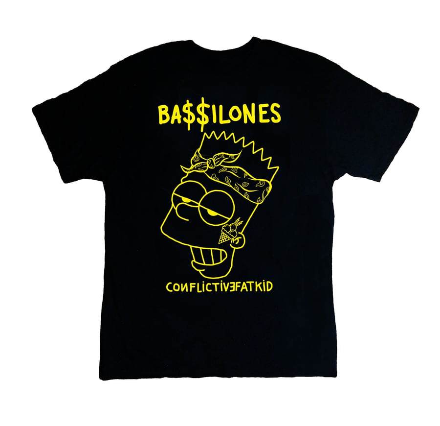 Image of BA$$ILONES X CONFLICTIVEFATKID T-SHIRT 