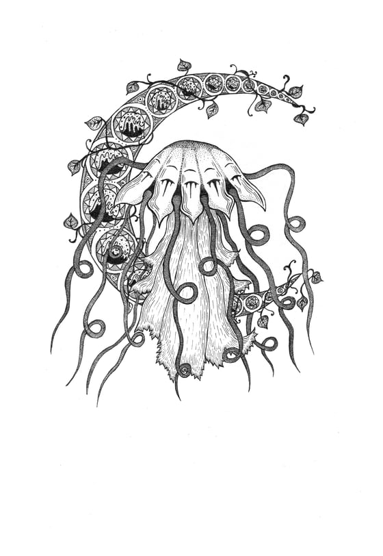 Image of "Lunar Jelly" archival giclée print - Limited edition of 30 (FREE SHIPPING WITHIN AUSTRALIA)