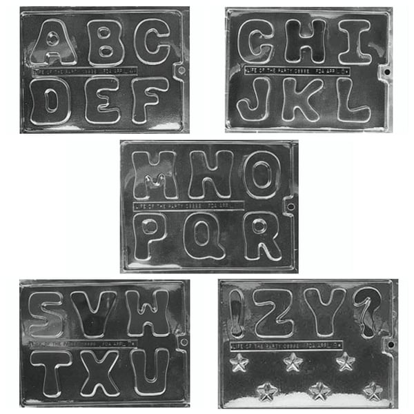 Image of alphabet chocolate mold