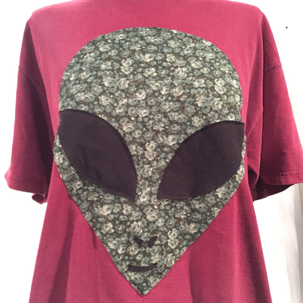 Image of Burgundy Alien Tee