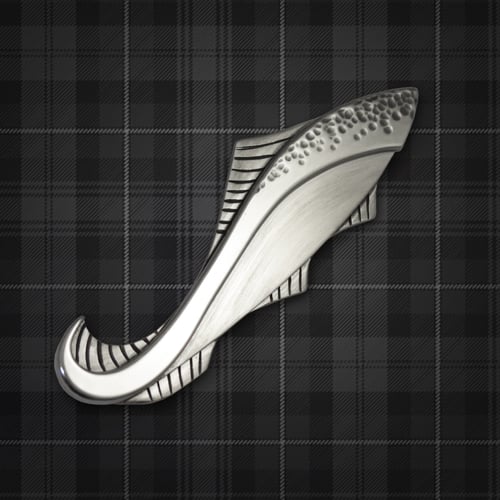 Image of Leaping Salmon Kilt Pin