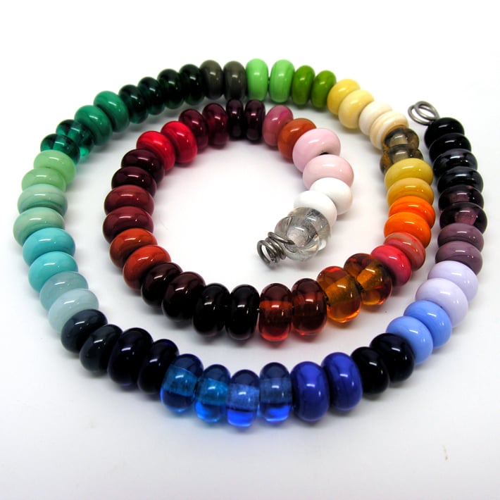 Set of 6 Spacer Beads in Your Choice of Color