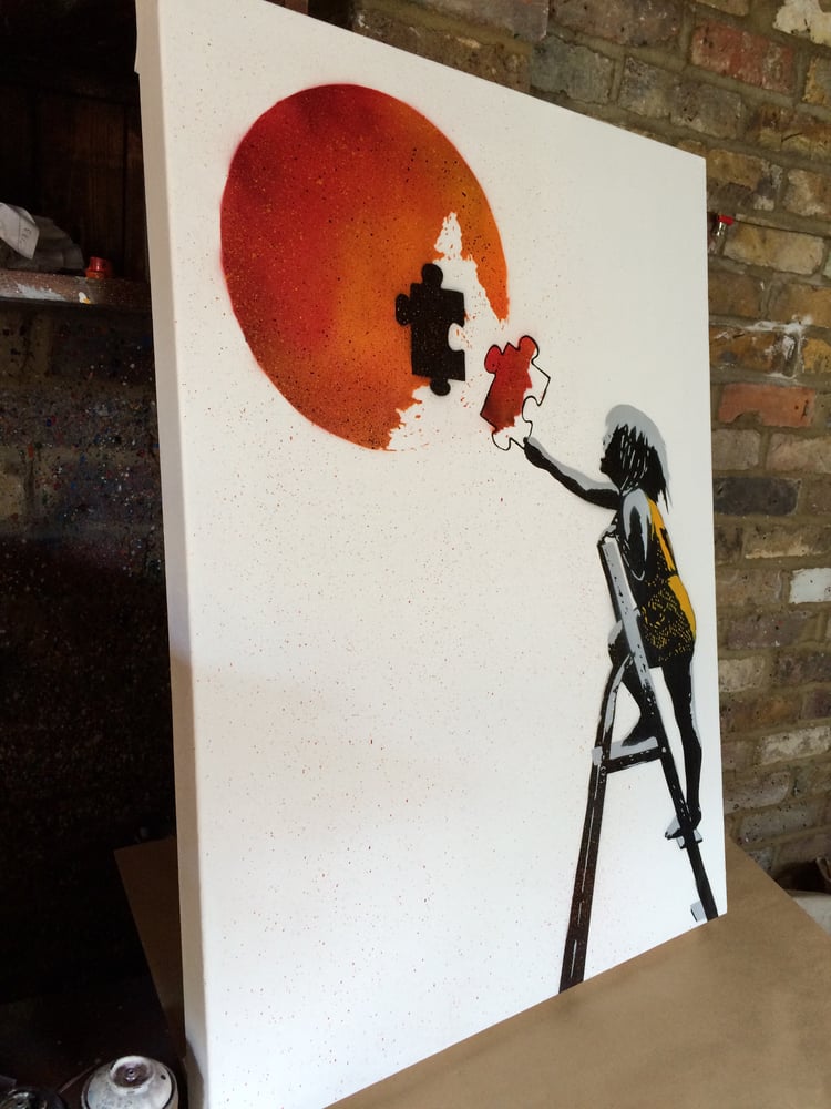 Image of "With one piece missing, the whole thing's broken"..... -White Canvas