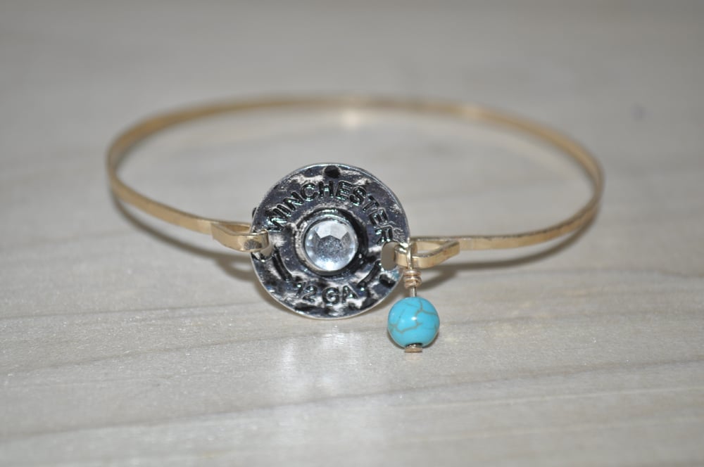 Image of Turquoise Winchester Bullet Bracelet