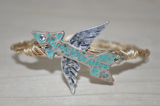 Image of Follow Your Arrow Winged Bracelet