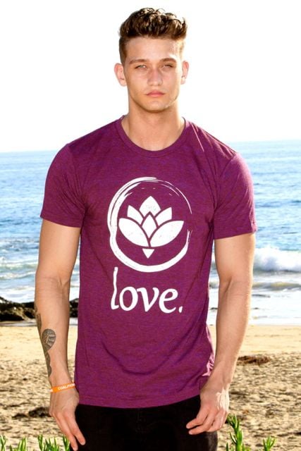 Image of 'Love.' First Edition T-Shirt (Cranberry)