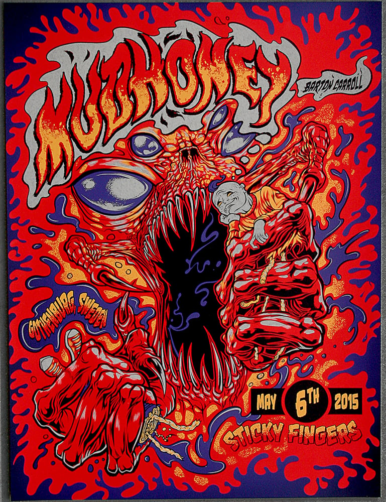 Image of MUDHONEY w/Barton Carrol Gig Poster